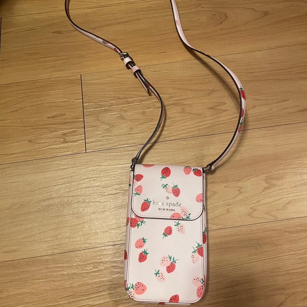 Kate spade strawberry phone crossbody